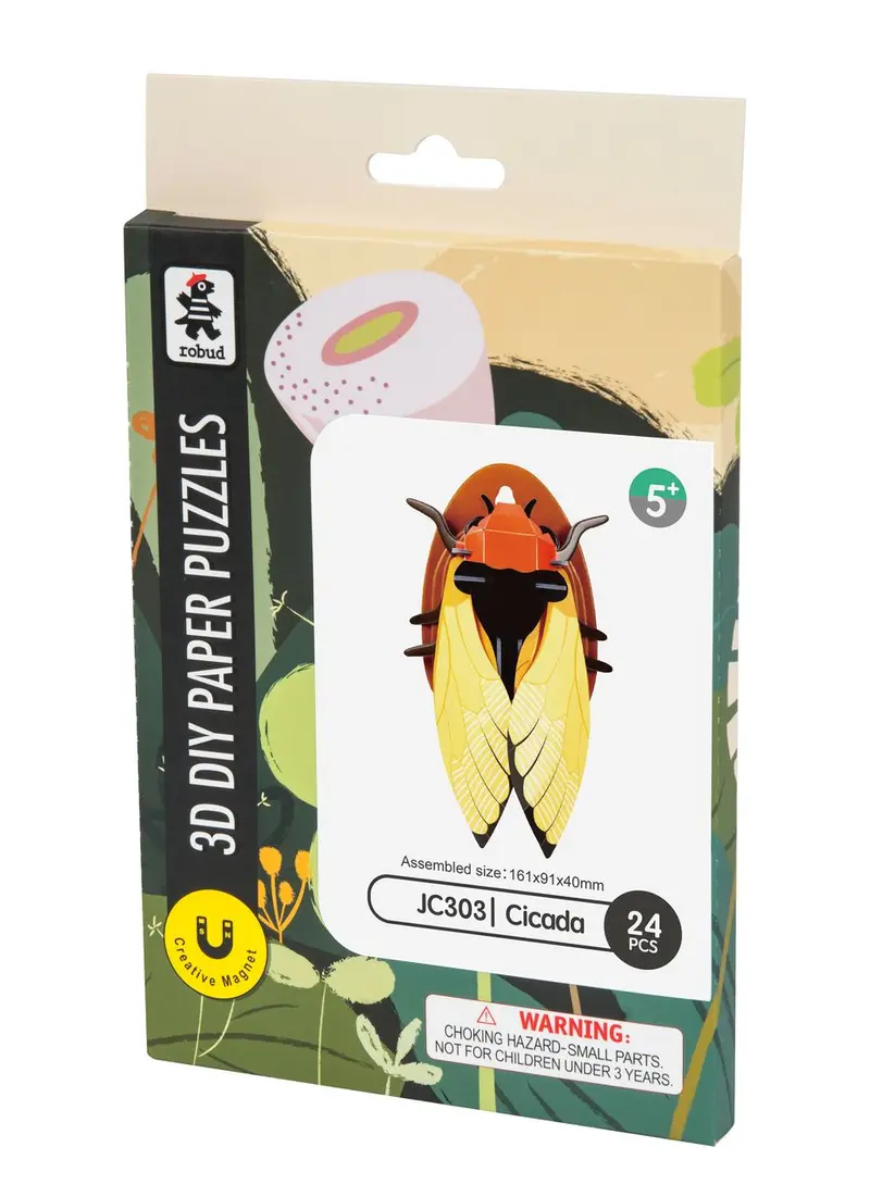 3D DIY Paper Puzzle - Cicala