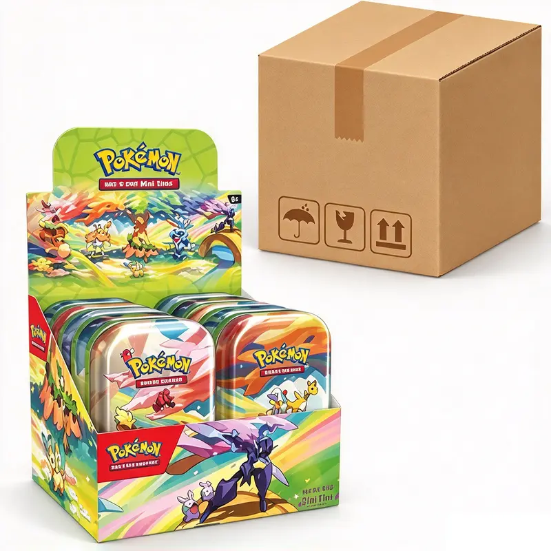 4 Box da 10 Mini Tin Paldea Sfavillante