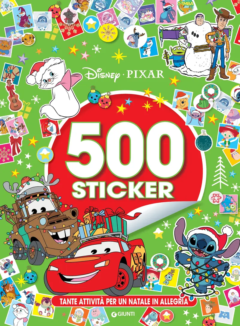 500 Sticker Natale Disney/Pixar. Tante attività per un Natale in allegria