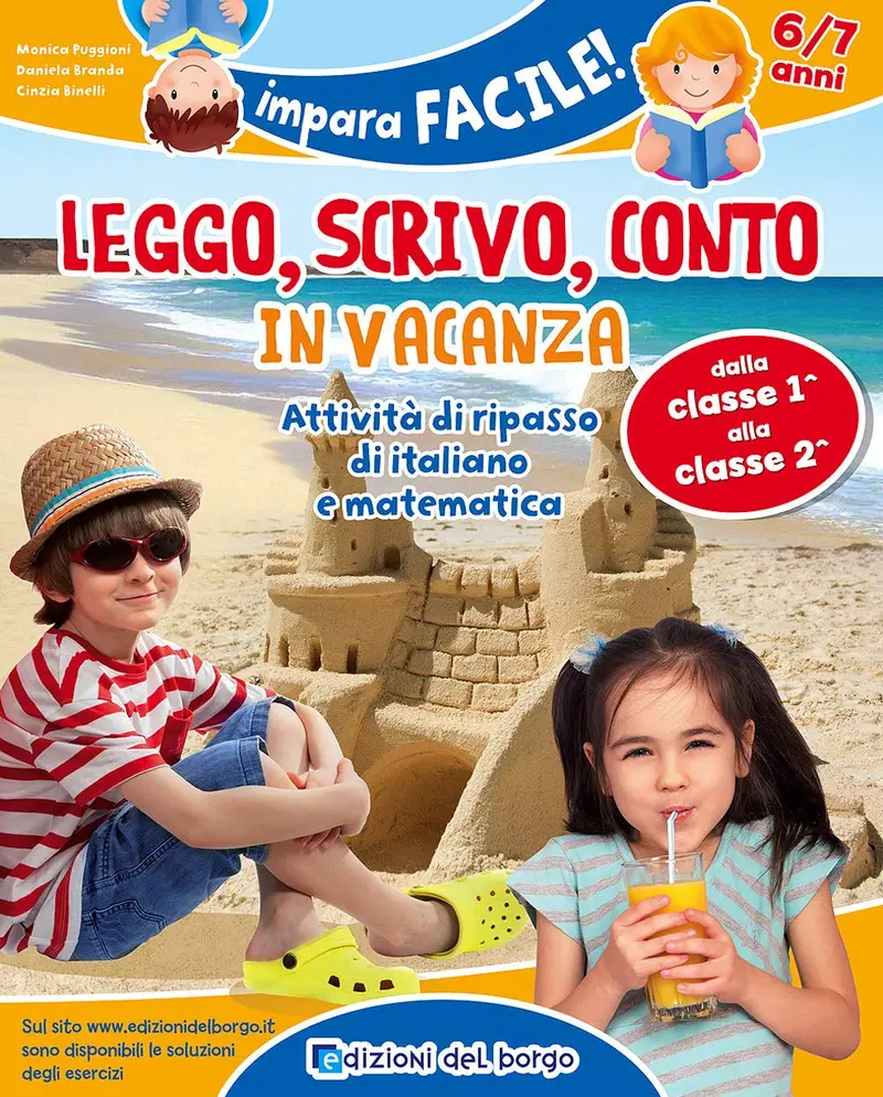 6-7 anni leggo scrivo conto in vacanza