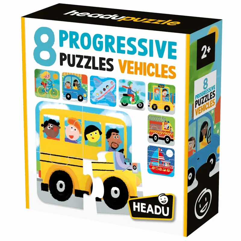 8 Progressive Puzzle - Vehicles