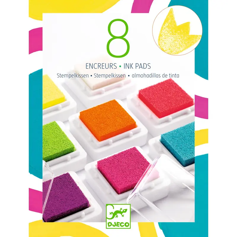 8 Tamponi d'inchiostro e 1 pulitore - Pop