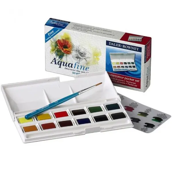 Acquerelli Aquafine 12 godet