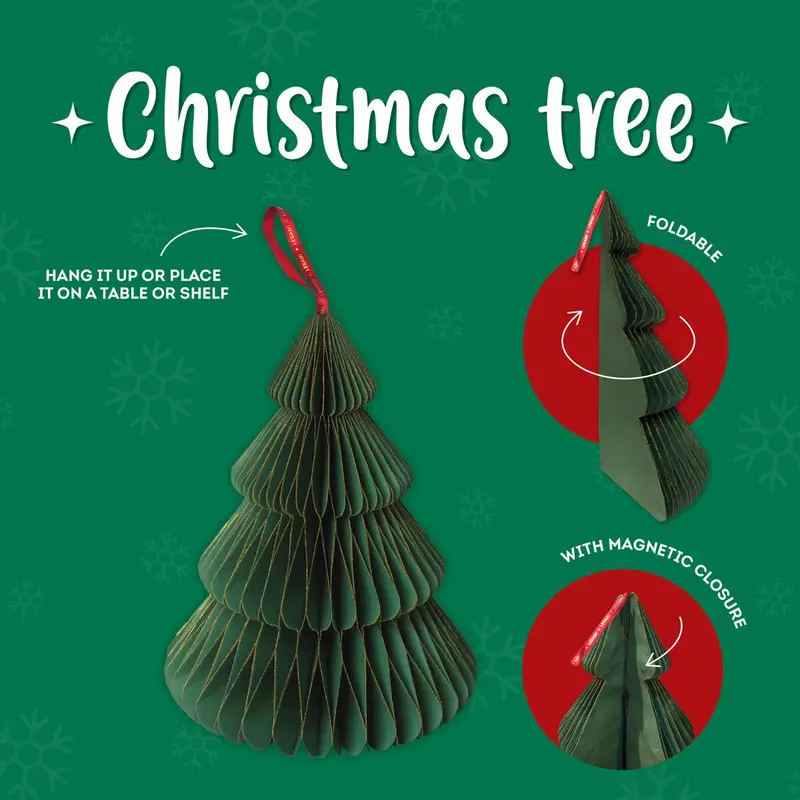 Albero di Natale Pieghevole in Carta