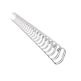 Anelli Metallo 21 anelli passo 12 mm. Argento 100 pz.