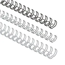Anelli Metallo 34 anelli passo 6 mm. Bianco 100 pz.