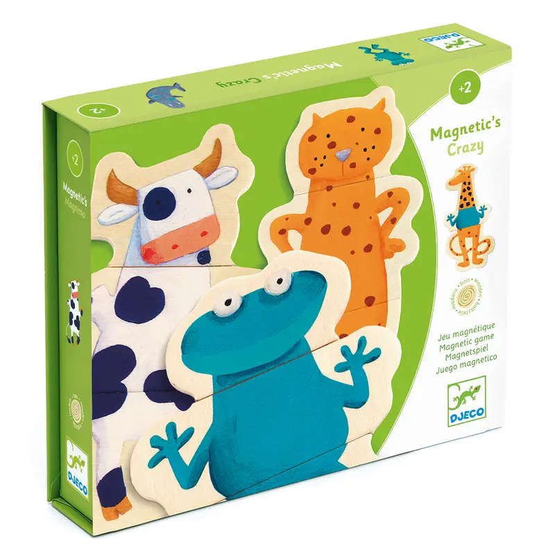 Animali magnetici in legno - Crazy