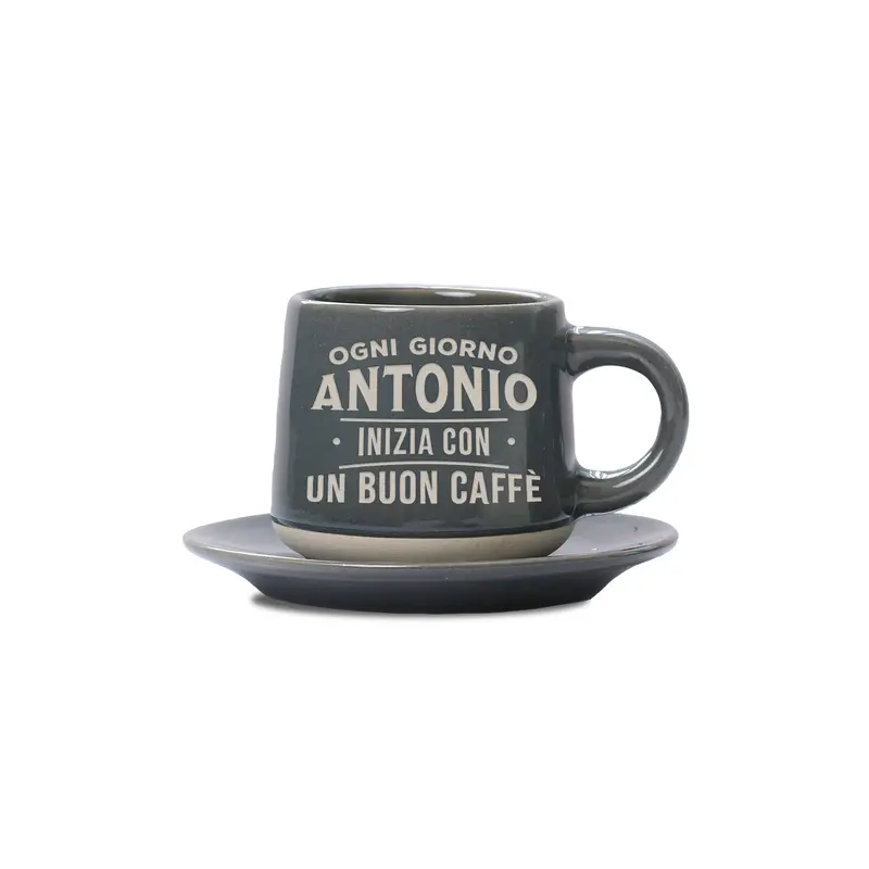 ANTONIO - TAZZINA DA CAFFE'+PIATTINO ABBINATO