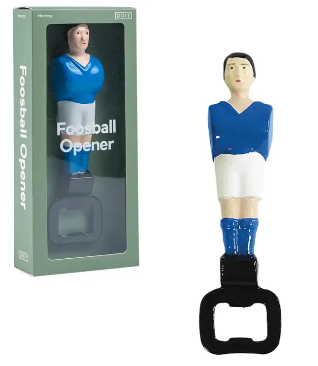 Apri bottiglie Calciatore Calcio Balilla Blu