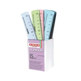 Arda Alluminio Color Frost Righelli cm.15 Barattolo 24 pz.