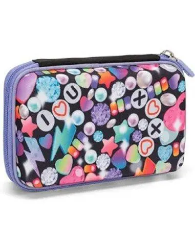 Astuccio Comix Bright Girl Maxi Zip Semirigido con Corredo