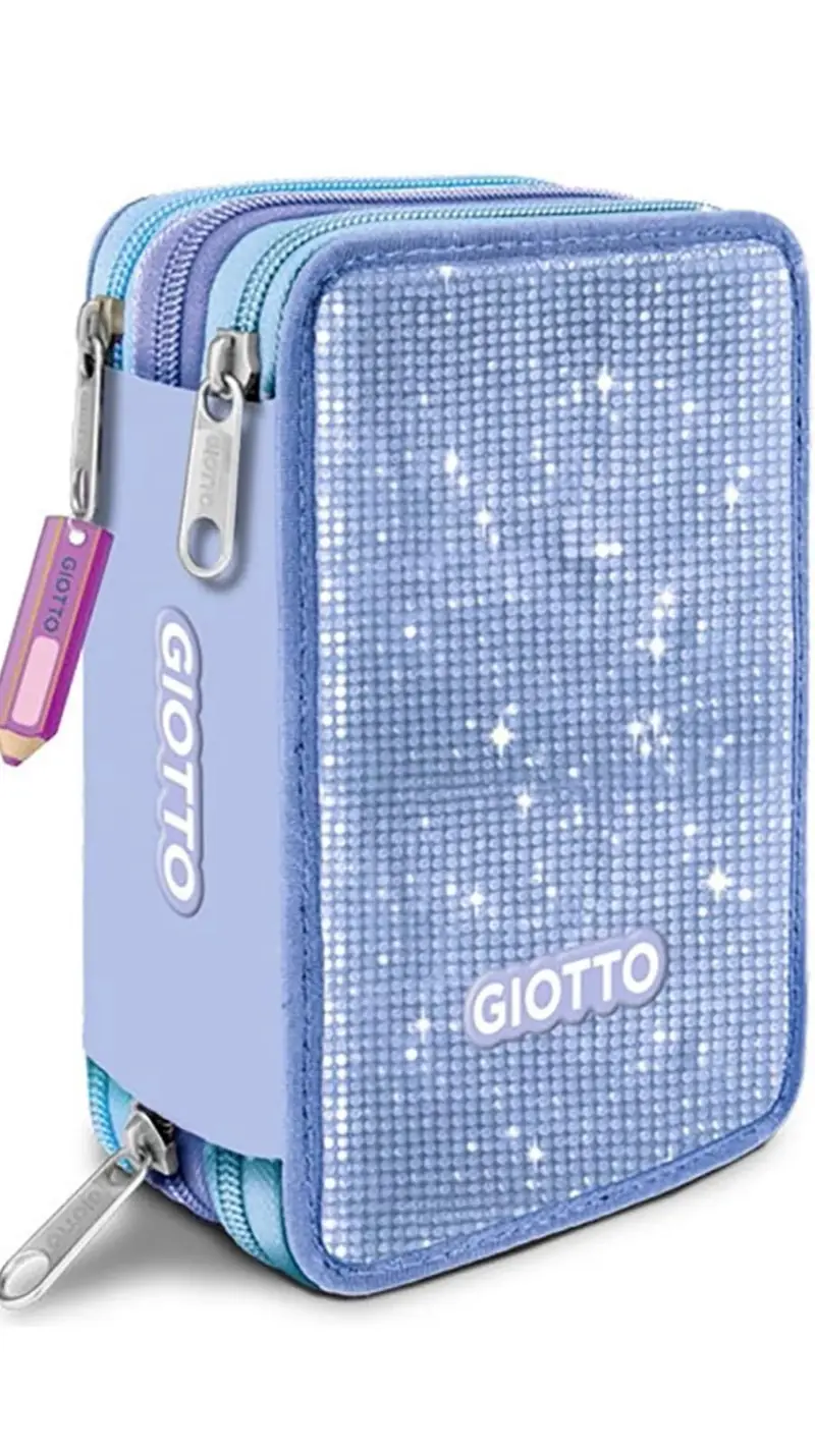 Astuccio Glitter 3 Zip Giotto