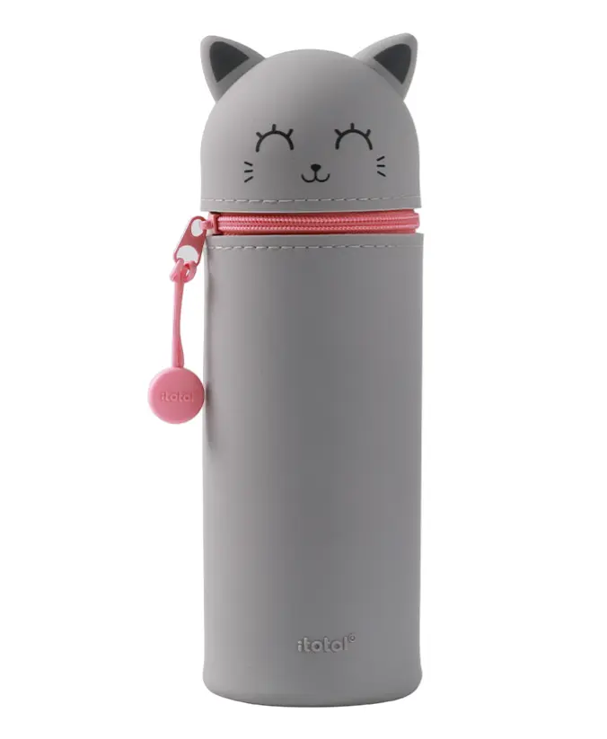 Astuccio in silicone Gatto grigio