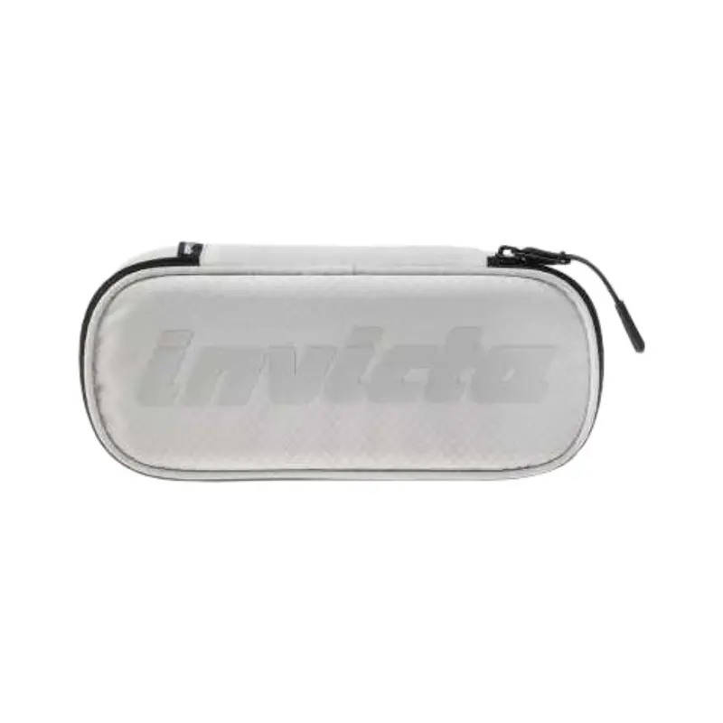 Astuccio Invicta Oval portapenne grigio con logo