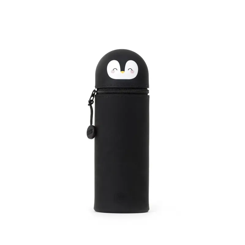 Astuccio Kawaii Pinguino in silicone morbido 2 in 1