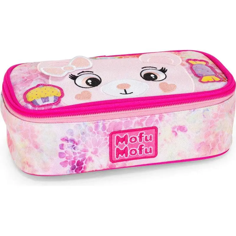 Astuccio Ovale Mofu Mofu Rosa – Organizzazione con Stile e Tenerezza