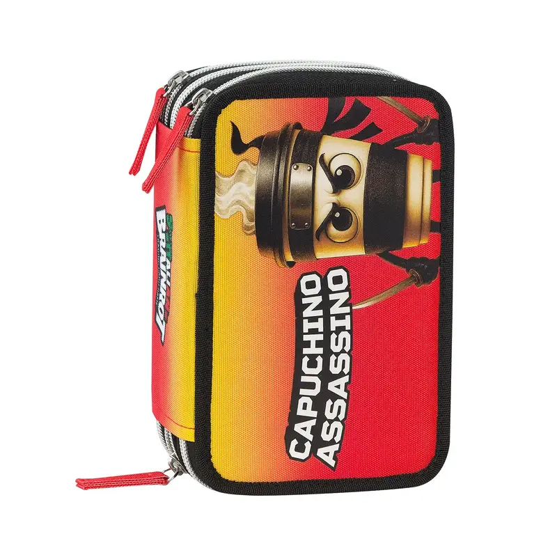 Astuccio scuola Brainrot Capuchino Assassino 3 zip completo