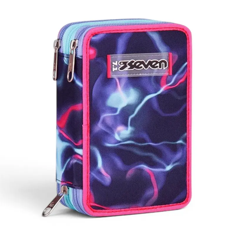 Astuccio Seven 3 Zip Electricvibe Girl completo