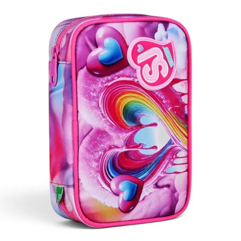 Astuccio Seven Speed Case Joyful Pins Girl scuola compatto