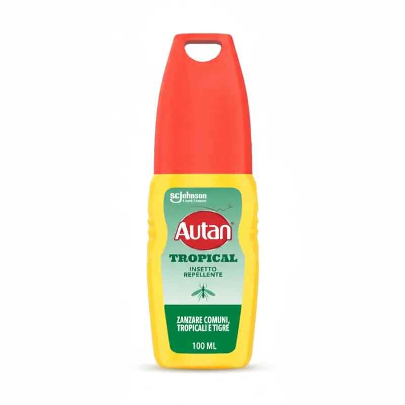 Autan Tropical – Spray Repellente Zanzare Comuni, Tropicali e Tigre 100ml Antizanzare