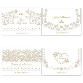 Biglietti Cecami 26 Matrimonio / Nozze P/soldi