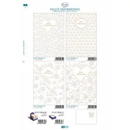 Biglietti Cecami Matrimonio / Nozze FE10118FM/12 12 pz.