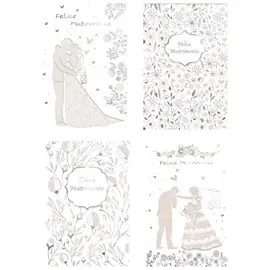 Biglietti Cecami Matrimonio / Nozze FE10165FM/12 12 pz.