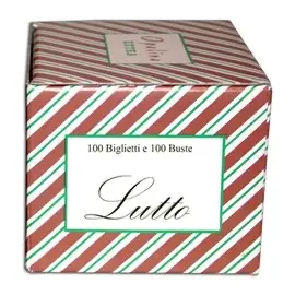 Biglietti e buste Lutto 100+100 Formato 9