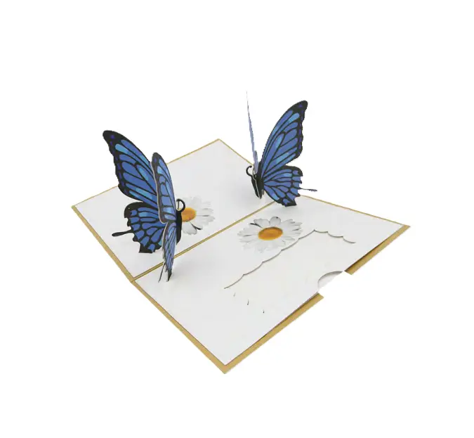 Biglietto Augurale Origami Farfalla