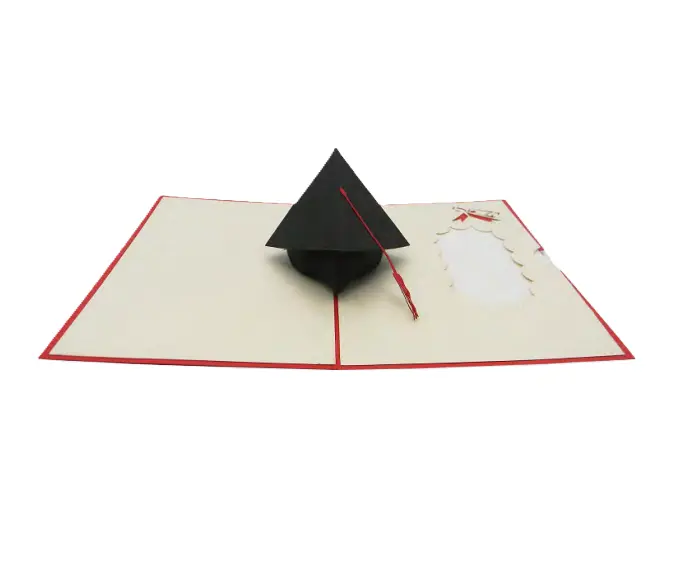 Biglietto Augurale Origami Laurea Tocco