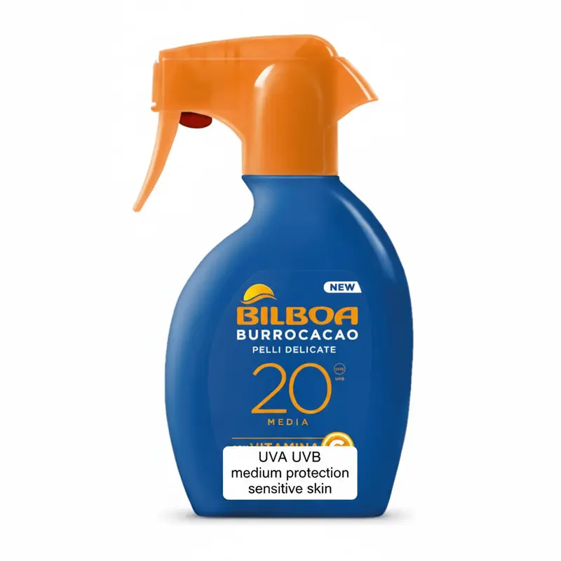 Bilboa Burrocacao Pelli Delicate SPF 20 Media Spray - 250ml Solari Protezione Corpo
