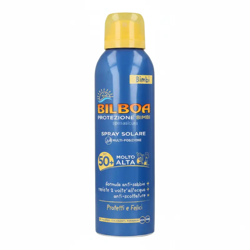Bilboa Protezione Bimbi Spray Solare Multi-Posizione SPF 50+ 150ml Solari