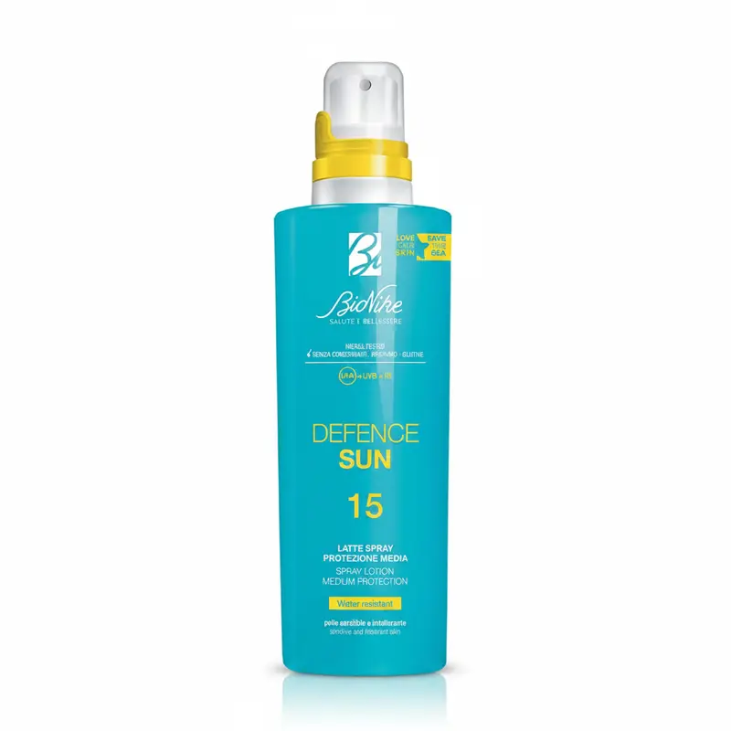 BioNike Defence Sun SPF 15 – Latte Spray Protezione Media Protezione Corpo Solari