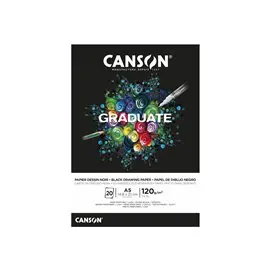 Blocchi Canson Graduate Black A5 20F 120 gr.