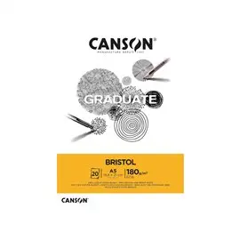 Blocchi Canson Graduate Bristol A5 20F 180 gr.