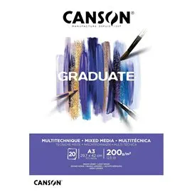 Blocchi Canson Graduate Mix 378 A3 20F 200 gr.
