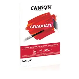 Blocchi Canson Graduate Oil Acrylic A3 20F 300 gr.