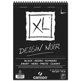 Blocchi Canson XL Dessin Noir A4 40 ff.