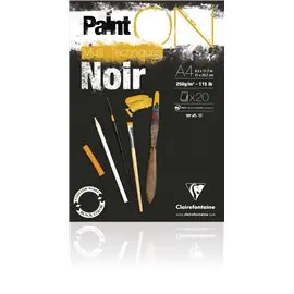Blocchi Claire Fontaine Paint On Nero A5 20 F 250G