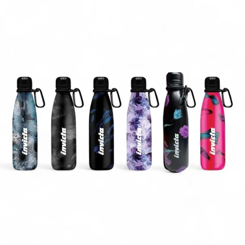 Borraccia termica Invicta 500 ml acciaio inox 6 fantasie