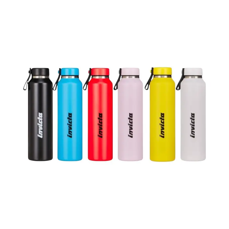 Borraccia termica Invicta Slim acciaio 480 ml con laccetto