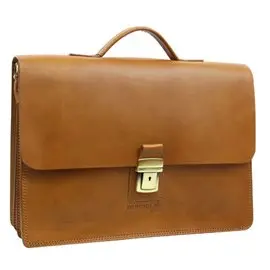Borsa Cuoio Memotak 2004 3 scomparti Cuoio