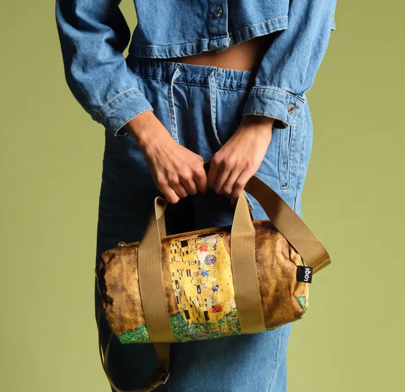 Borsa da viaggio media con tracolla GUSTAV KLIMT The Kiss - Loqi®