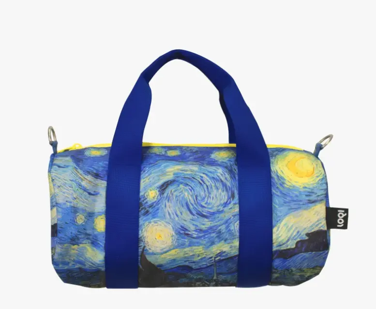 Borsa da viaggio media con tracolla VAN GOGH Starry Night Neon - Loqi®