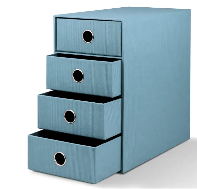 Box archivio 4 cassetti SOHO 175x310x250 Denim
