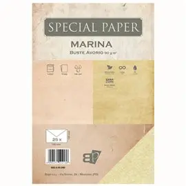 Buste Bapi Marina Avorio 12x18 90 gr. 25 pz.