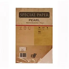 Buste Bapi Pearl Bianco 12x18 125 gr. 25 pz.