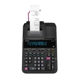 Calcolatrice Casio Scrivente DR-200R-BK-E-EC con alimentatore