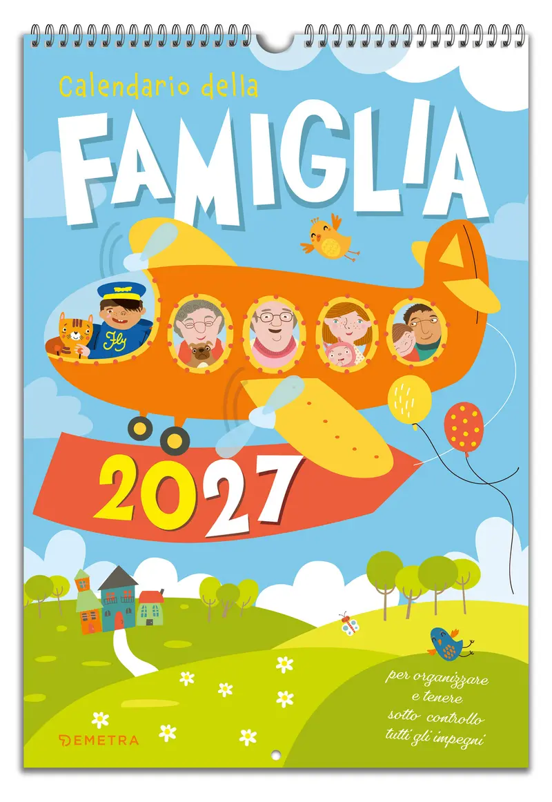 Calendario della Famiglia 2027 da parete (26,5 x 38,5 cm)