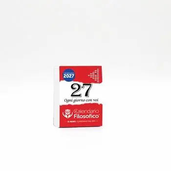 Calendario Filosofico 2027 – Formato A8 Mignon (5,2×7,2 cm) Tascabile